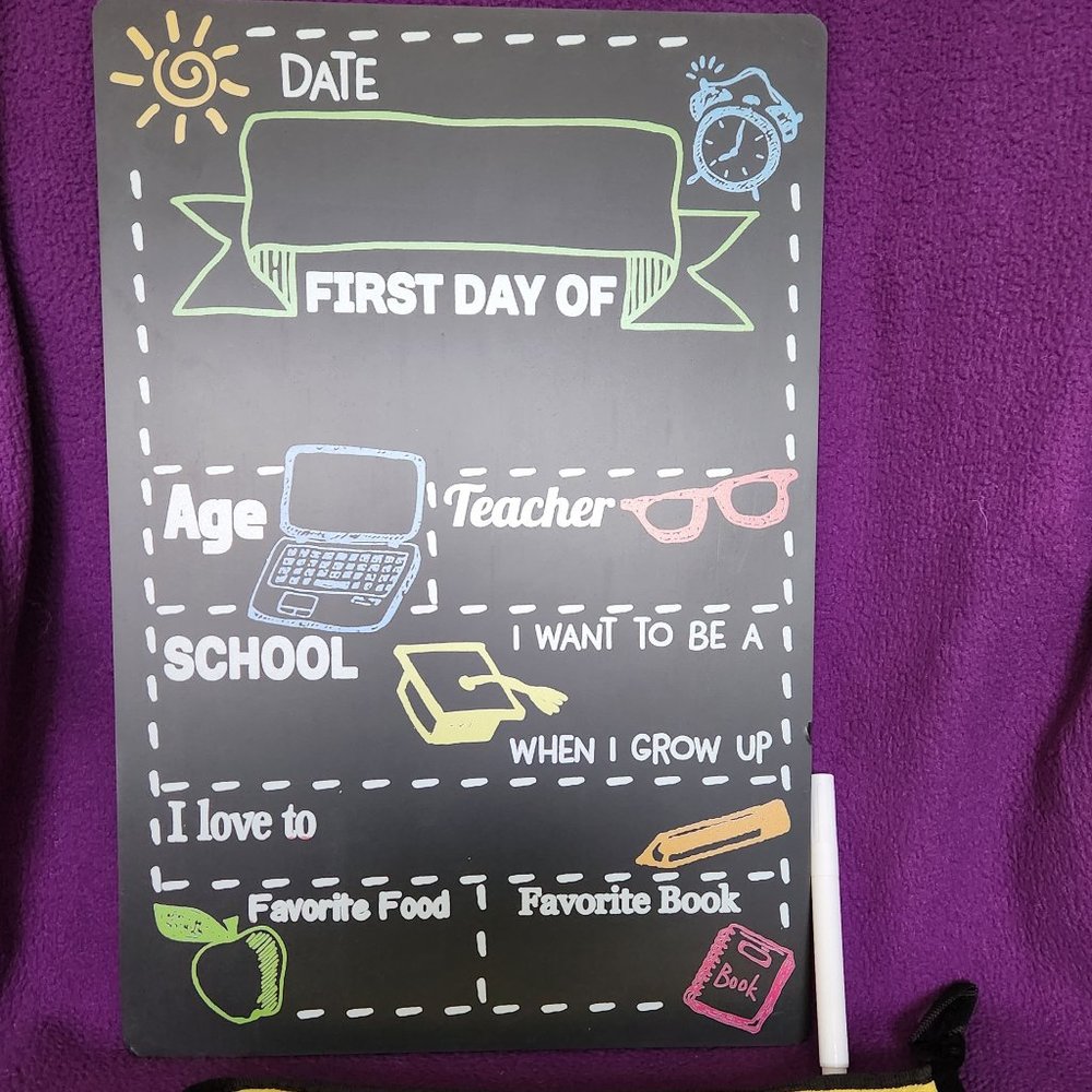 First day of school board